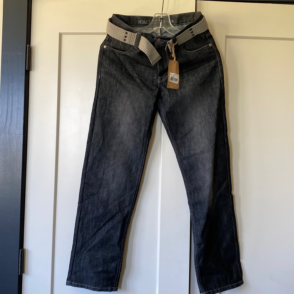 COPY - PD & C Size 14 Boys slim Straight Fit NWT Blue Jeans